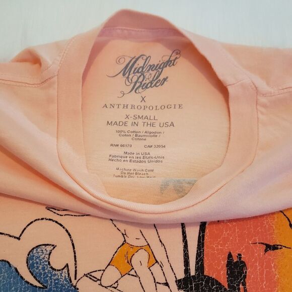 Anthropologie X Midnight Rider Huntington Beach Graphic Tee XS NWOT - Picture 7 of 10